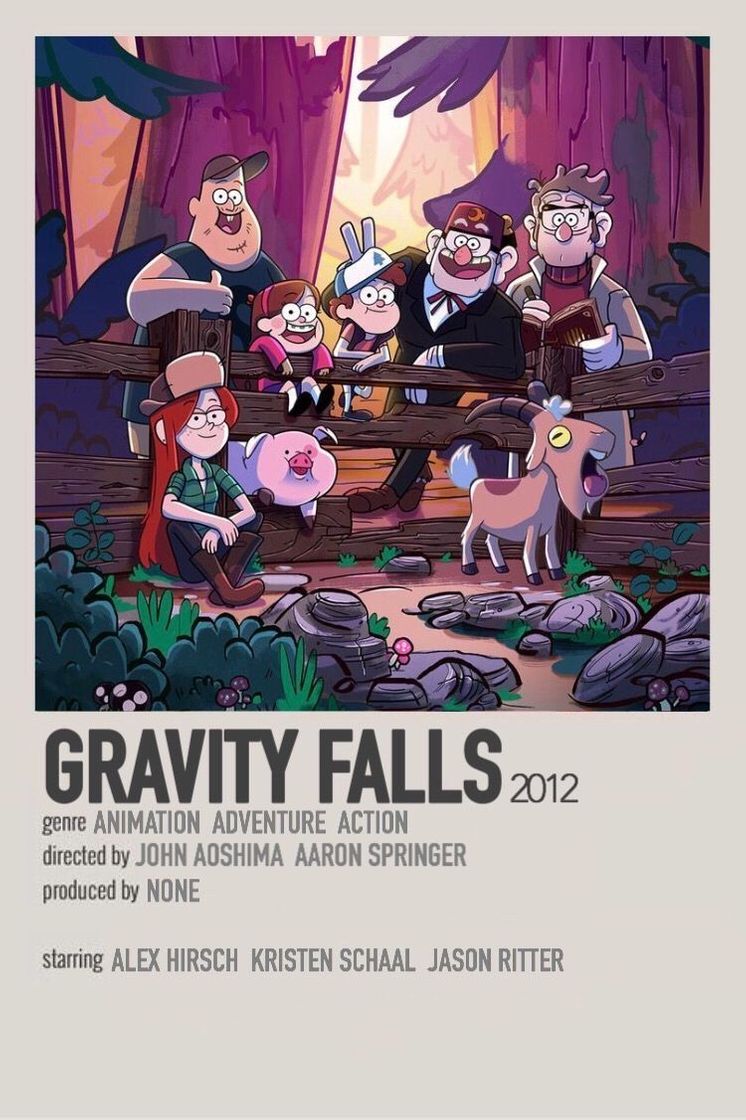 Serie Gravity Falls. 