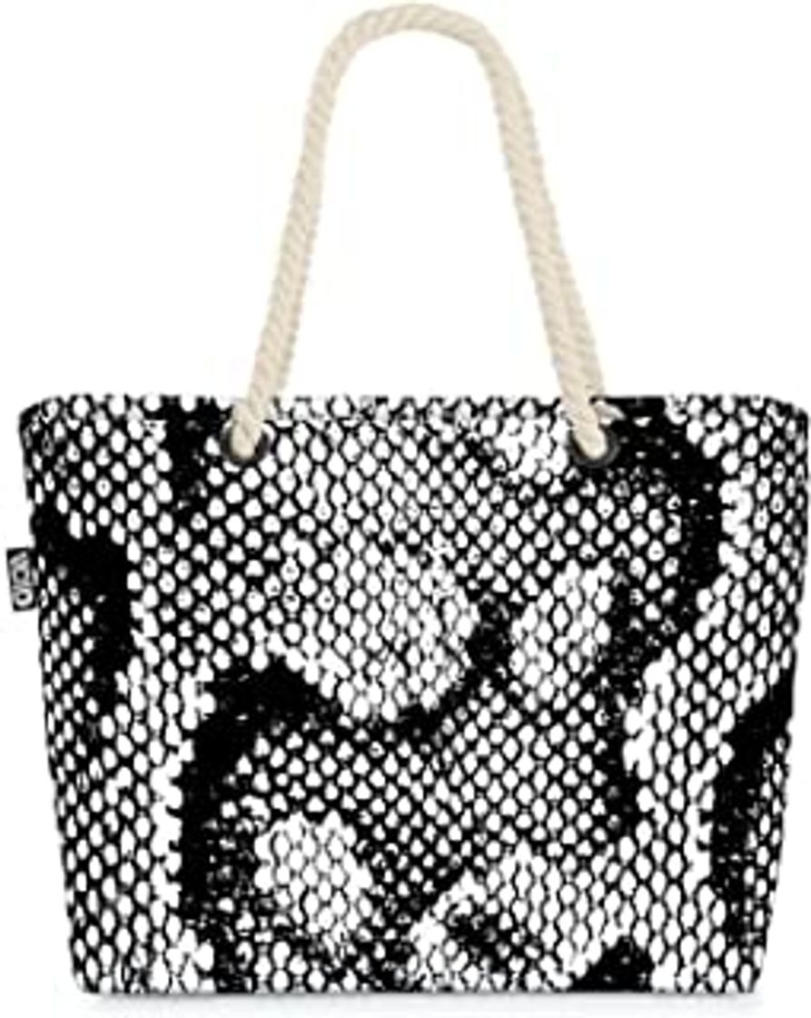 Moda VOID pétalos de Rosa Patrón de Flores Bolsa de Playa 58x38x16cm 23L Shopper Bolsa de Viaje Compras Beach Bag Bolso