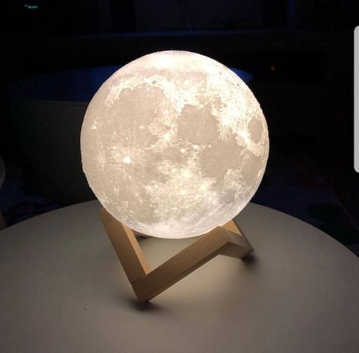 Luminária 3d lua cheia