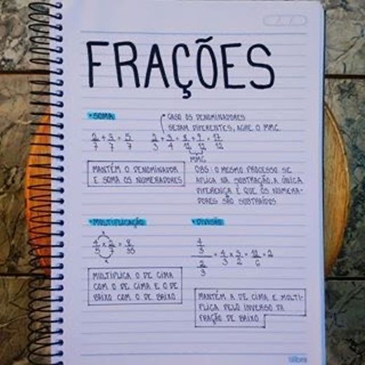 • frações •