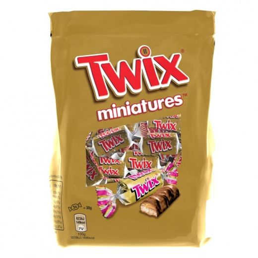 TWIX mini barritas chocolate con leche bolsa 130 gr