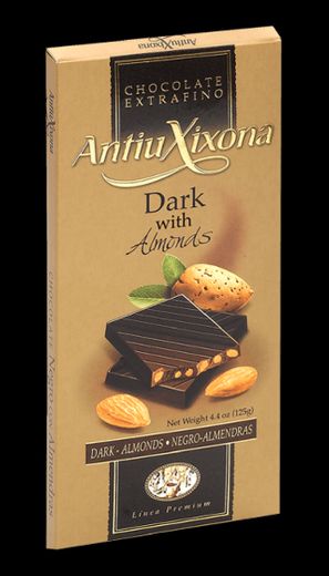 Antiu Xixona Premium - Chocolate Negro con Almendras