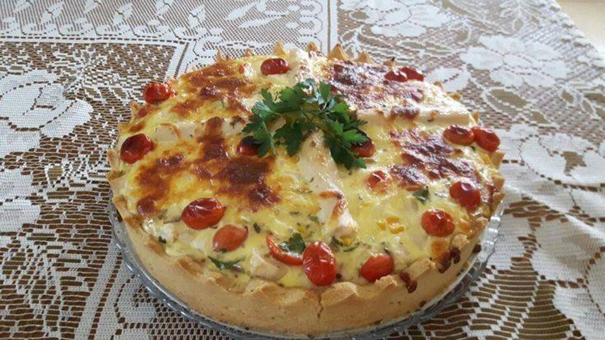 Fashion Quiche de palmito com alho poró