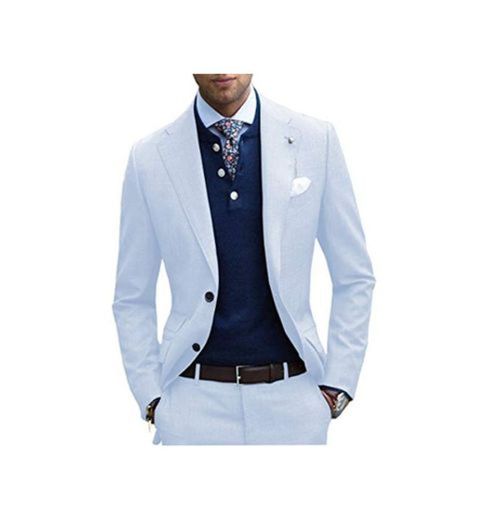 Lovee Tux Elegante Hombres Trajes Esmoquin 2 Piezas Novio Traje Slim Fit