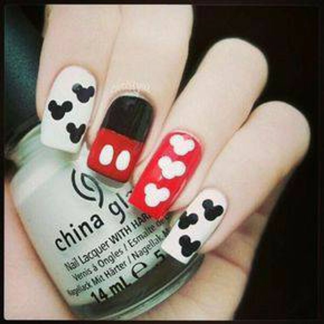 Fashion Unhas Mickey Mouse