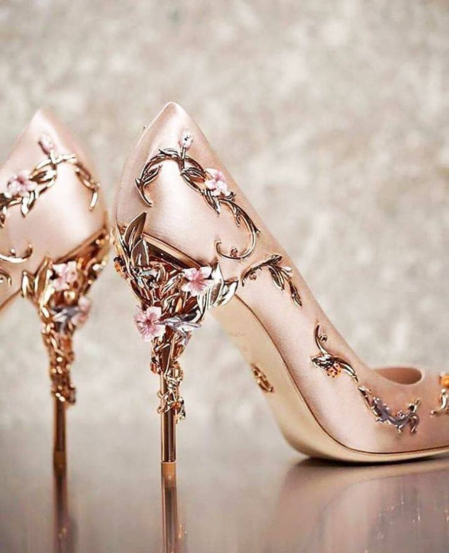 Moda Salto alto rose gold