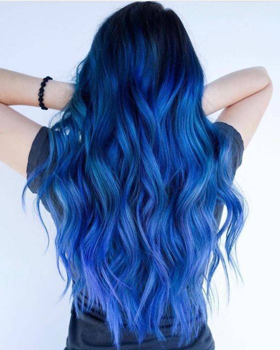 Fashion Cabelo azul 💙