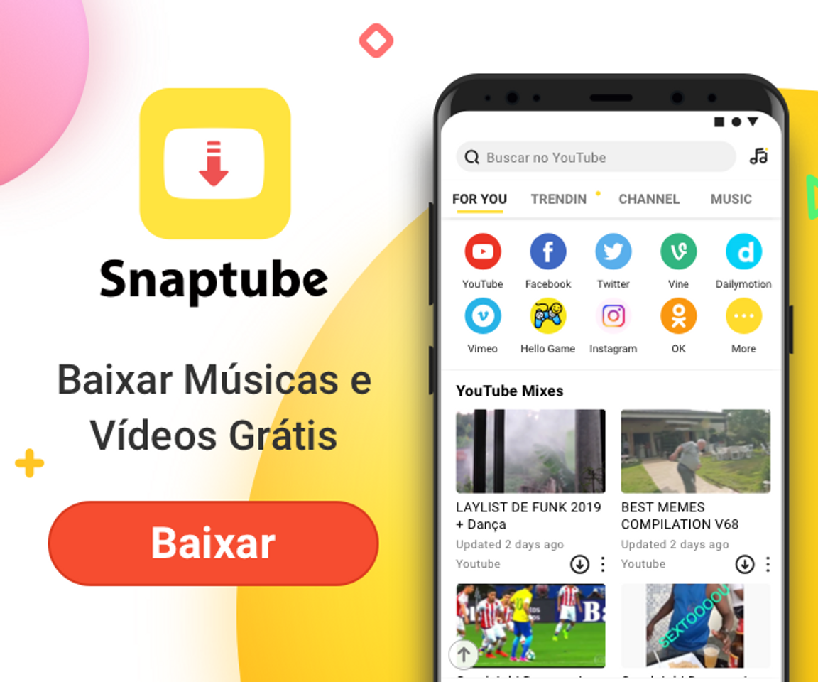 Moda [Oficial]Snaptube - O Melhor Aplicativo para baixar músicas.