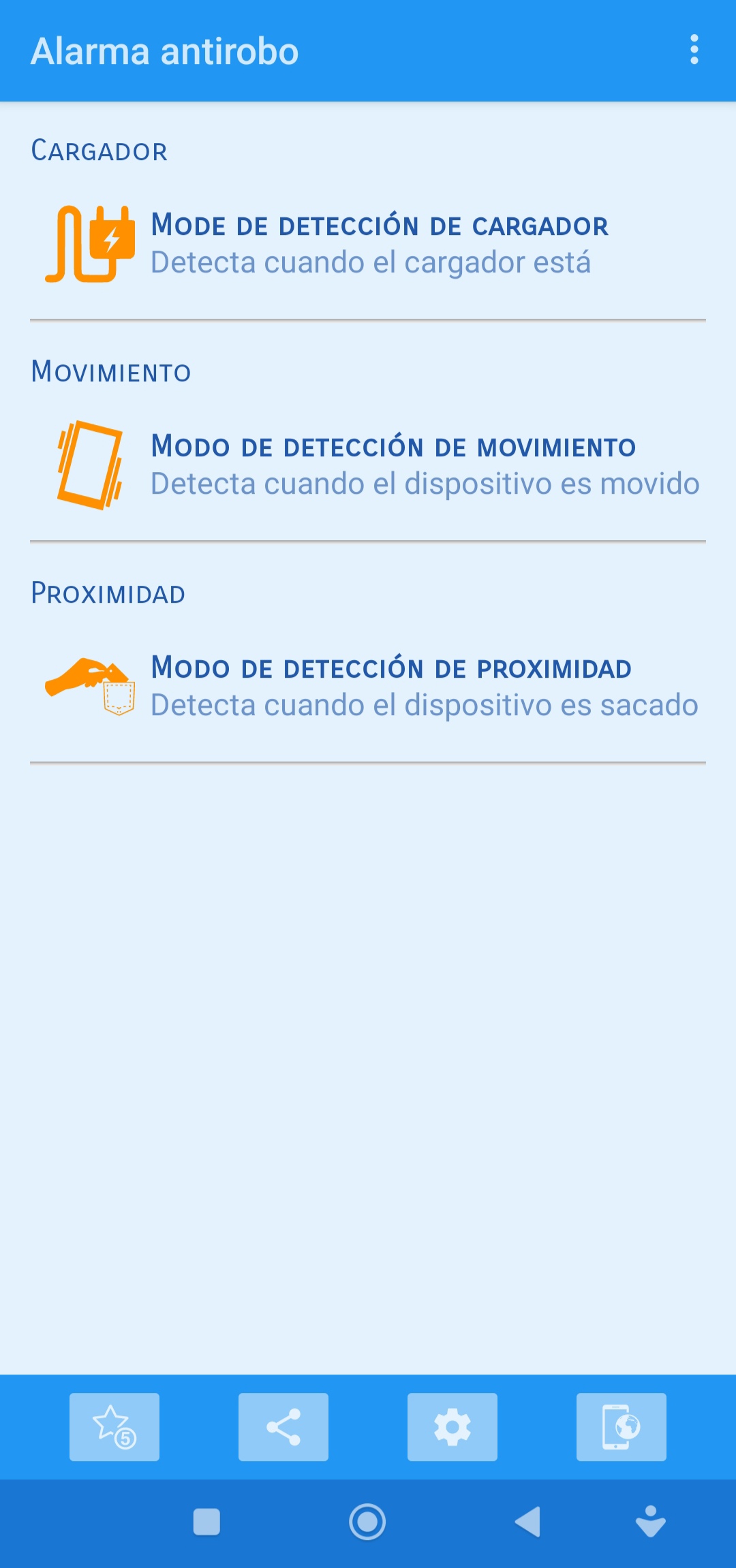 App ALARMA ANTI MOVIMIENTO 