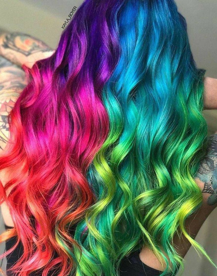 Cabelo arco-íris