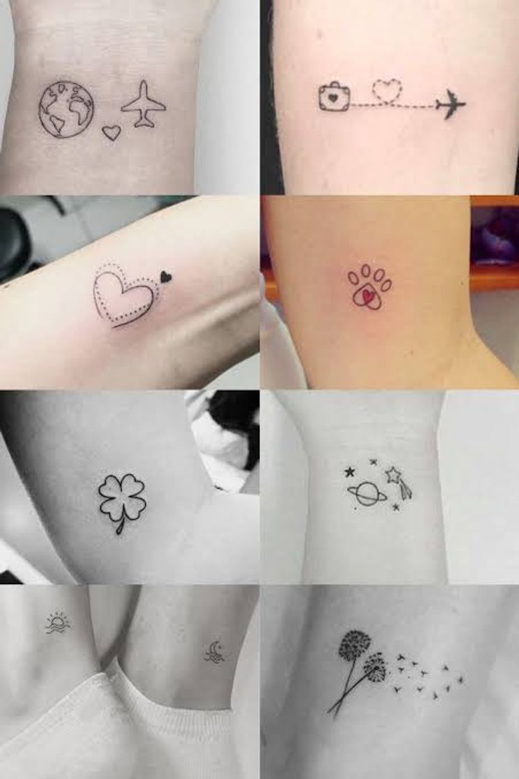 Fashion Tatuagens minimalista inspirações 