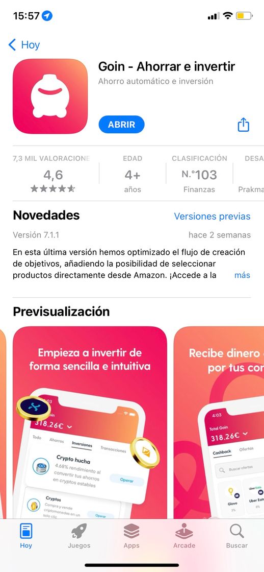 App Goin- ahorrar e invertir