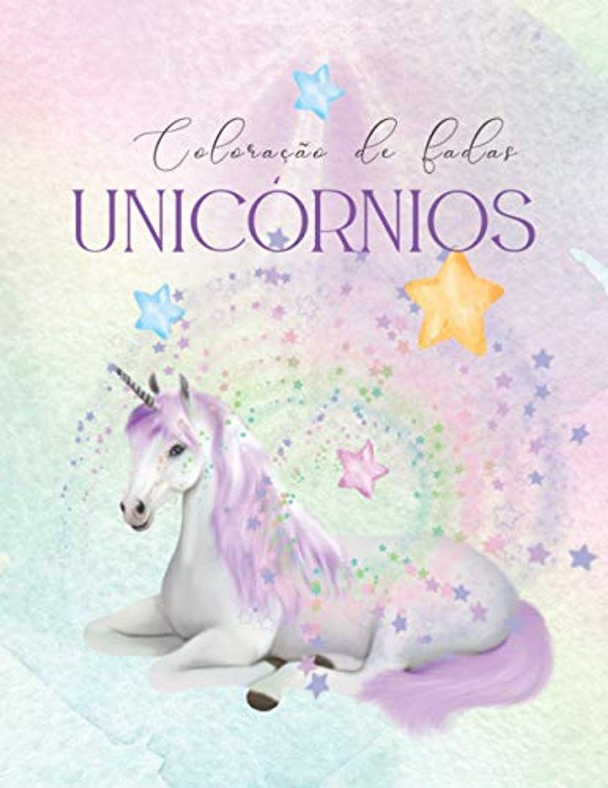 Book Unicórnios Coloração de fadas: 24 páginas de Beautiful Unicorns elaboradas para colorir