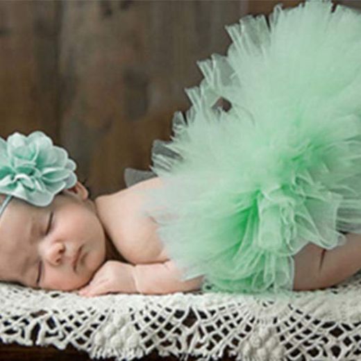Aiming Linda Princesa apoyos de la fotografía del recién Nacido Infantil del Equipo del Traje de Vestido del Verano del bebé Venda de la Flor #18