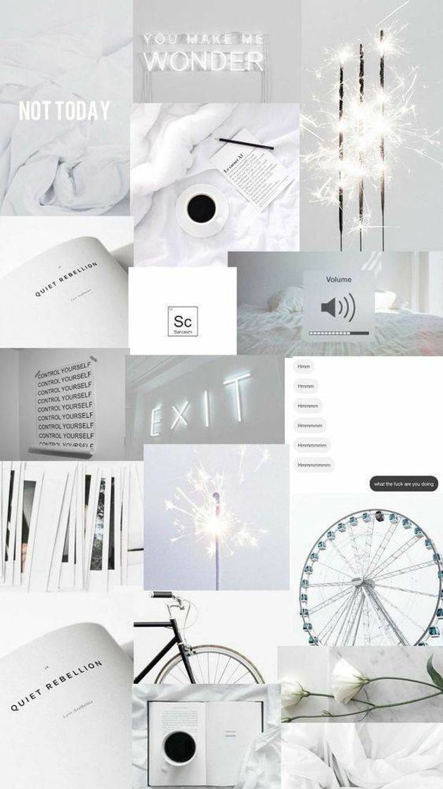 Moda Wallpaper asthethic branco 