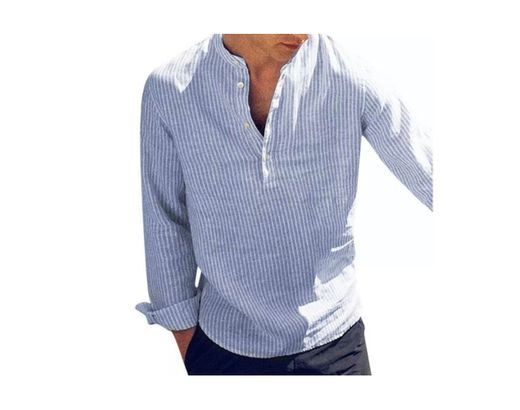 Helisopus New Fashion Spring Summer Casual Men Shirt Cotton