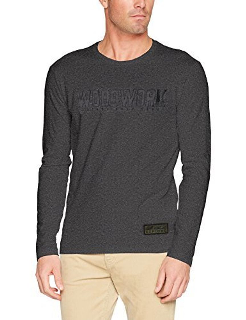 Lugar United Colors of Benetton Longsleeve T-Shirt Camiseta, Gris