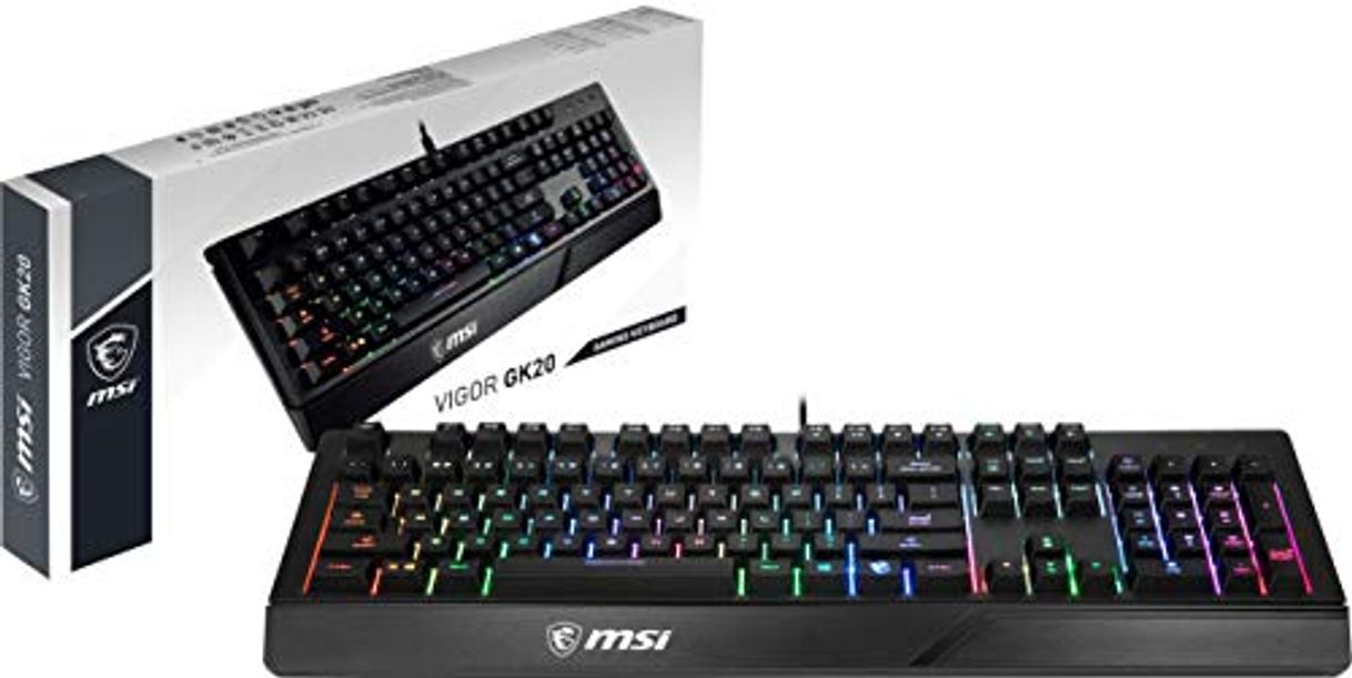 Social MSI Vigor GK20 ES - Teclado Gaming en español con Cable