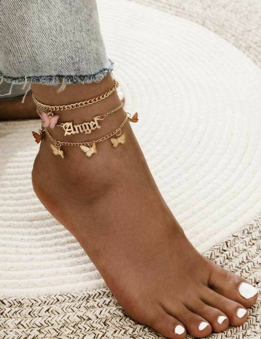 Moda Angel & Butterfly Anklets🧸