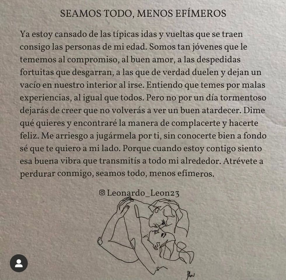 Social Seamos todo, menos efímeros 
