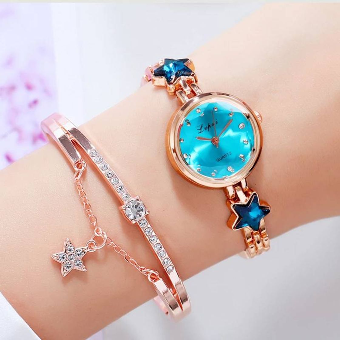 Fashion Relógio Azul roial Aliexpress