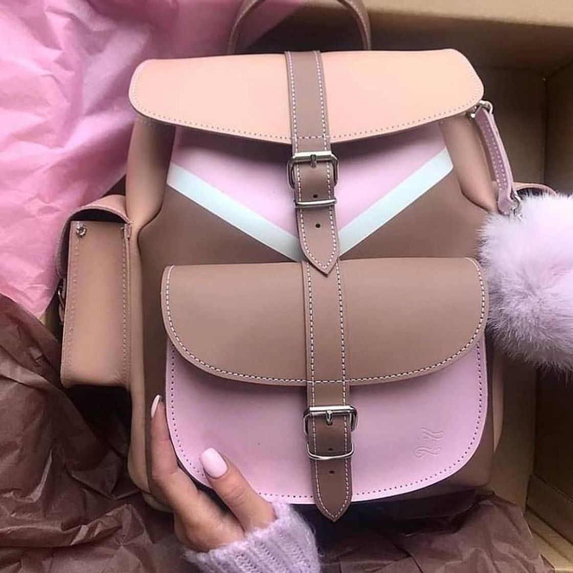 Moda Mochila Nude e pink grafea 🌸🌺