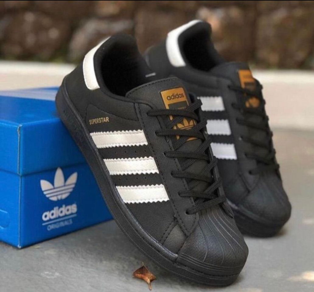 Moda Adidas superstar Black