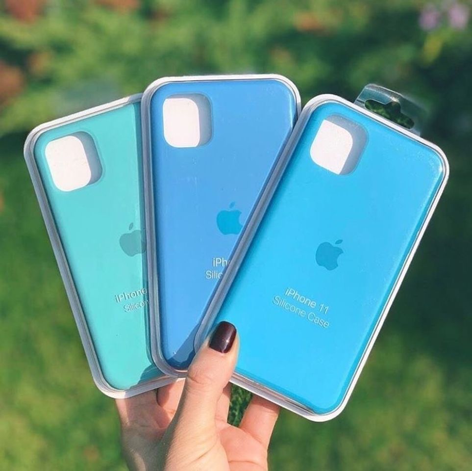 Moda Capa de IPhone Silicone Blue