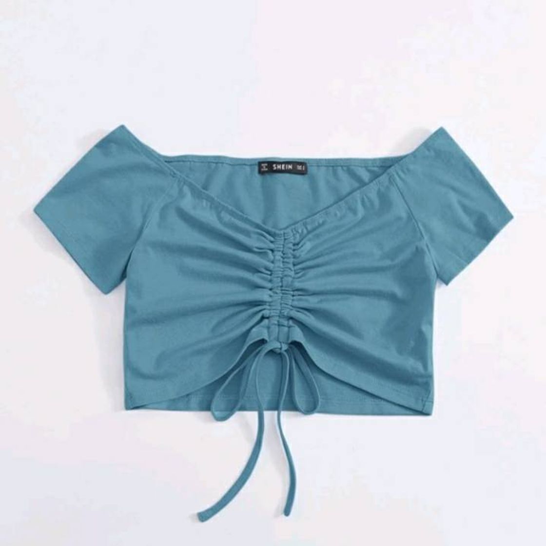 Fashion Cropped azul marinho