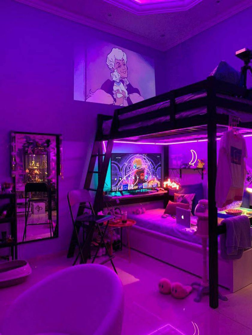 Moda Quarto com luz de led