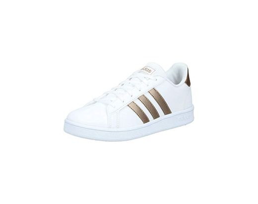 adidas Grand Court K, Zapatillas de Tenis, Multicolor Ftwwht Coppmt Glopnk 000,