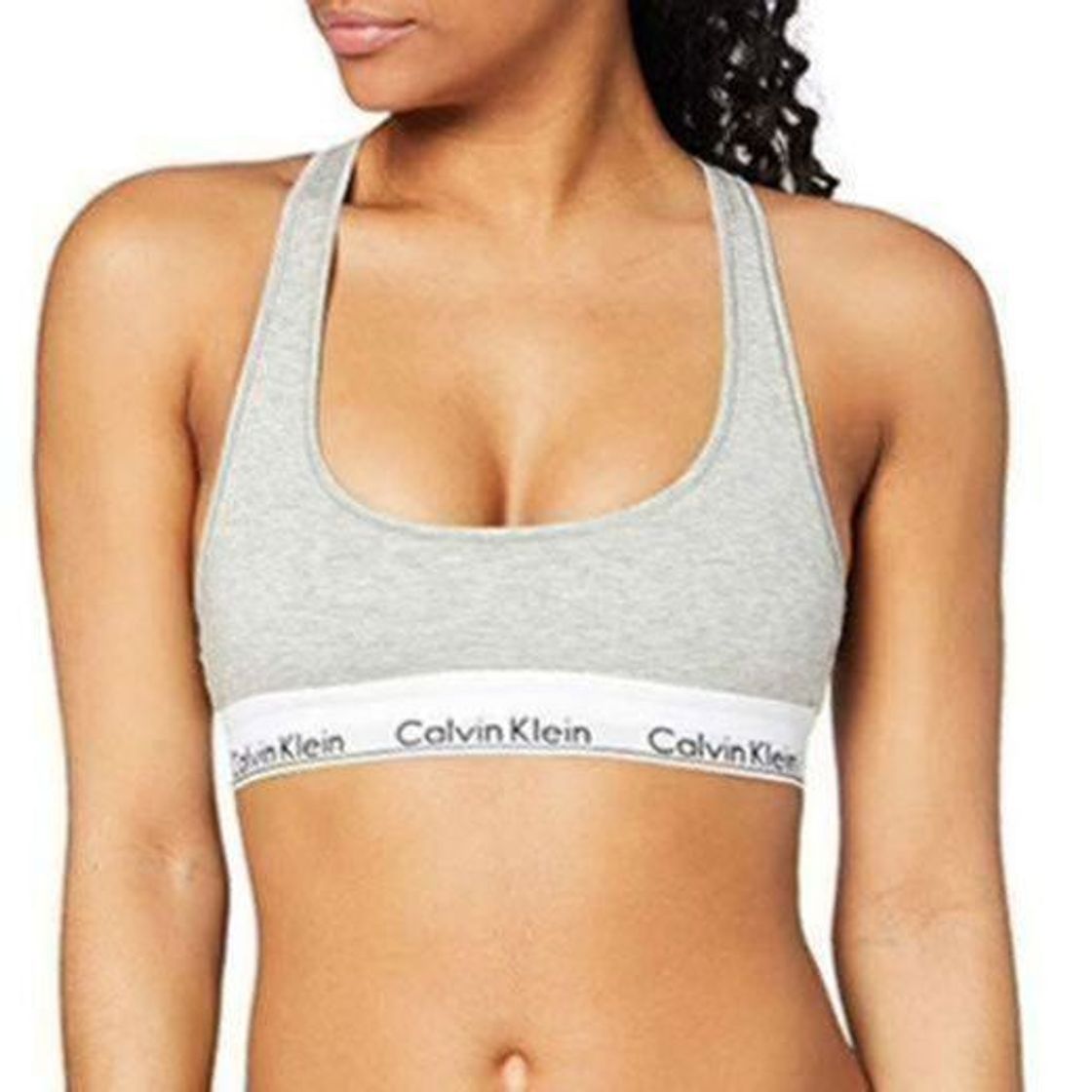 Moda Calvin Klein 0000F3785E Sujetador, Gris