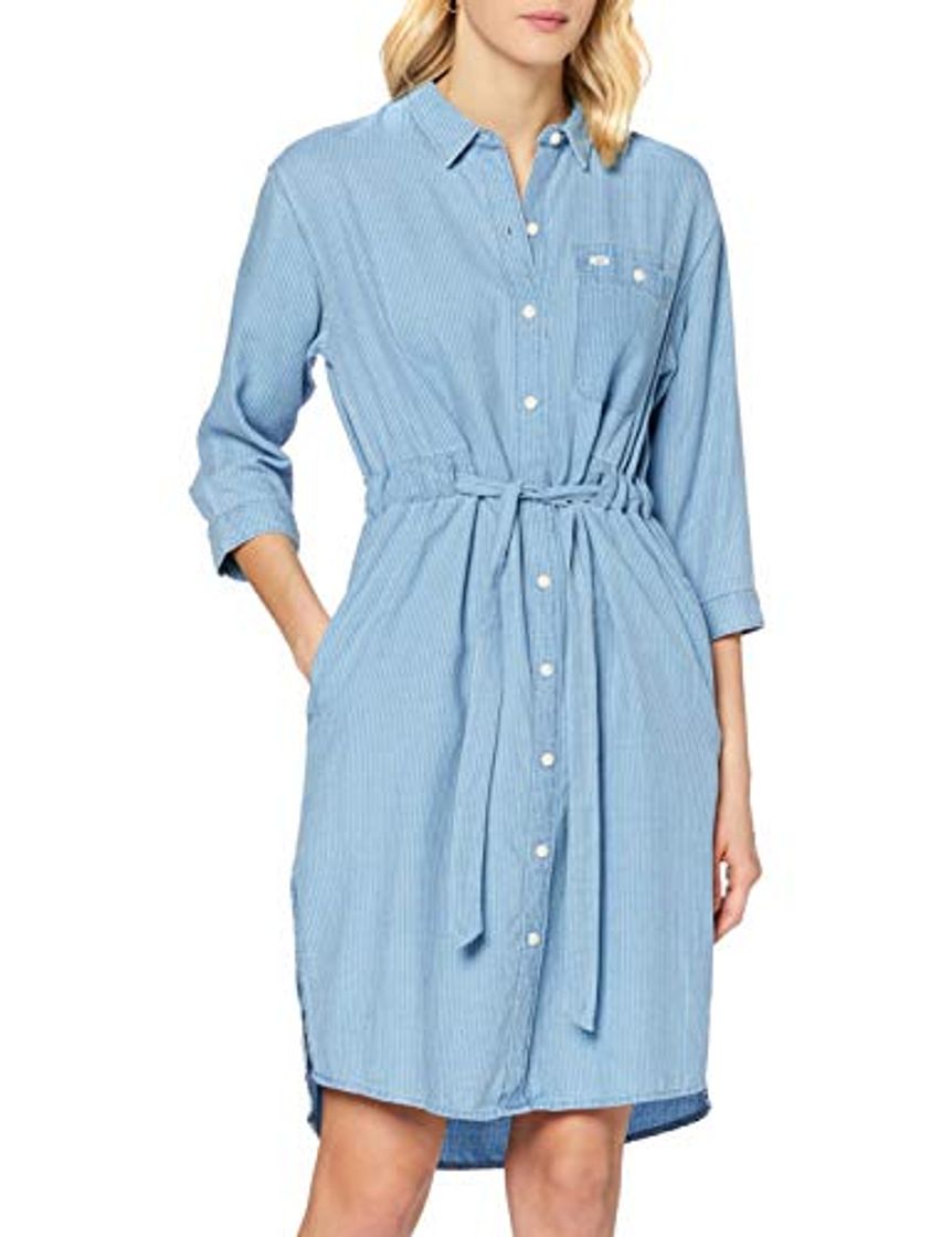 Moda Lee Long Denim Dress Vestido Casual