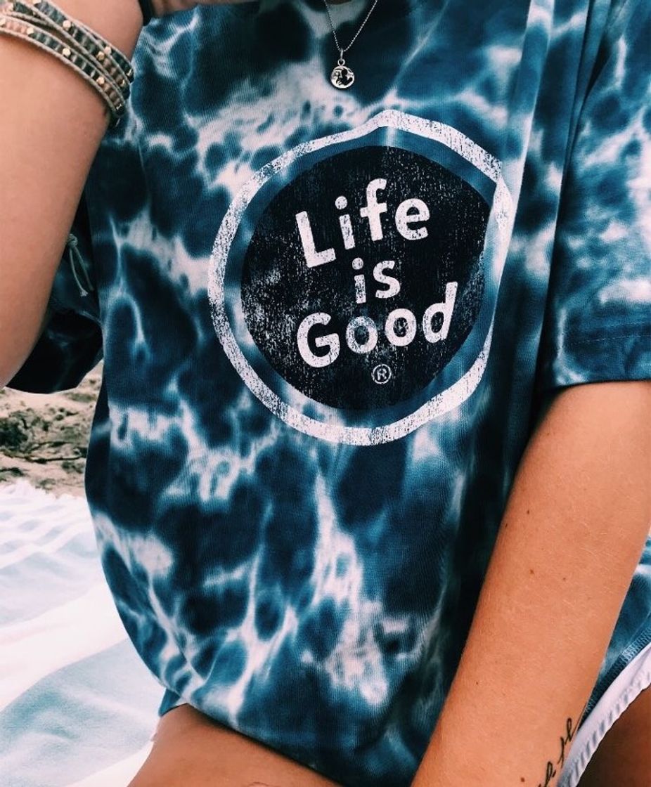 Moda Life is good - T- shirt tie dye 