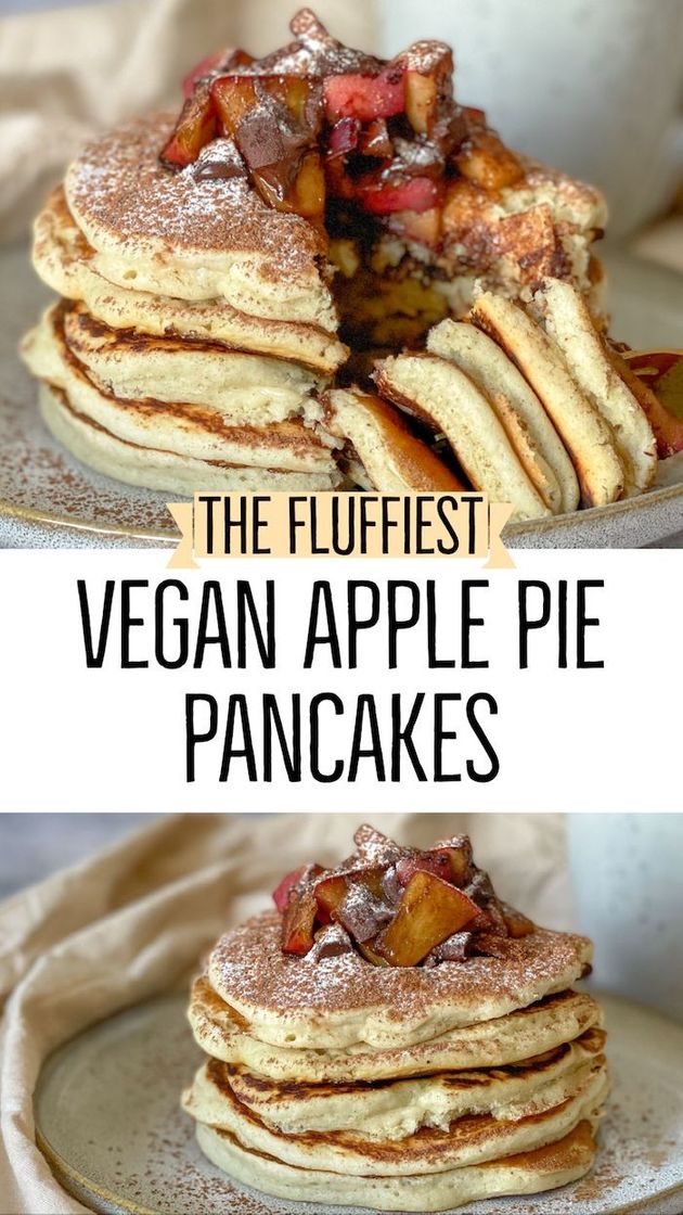 Fashion Vegan apple pie pancakes