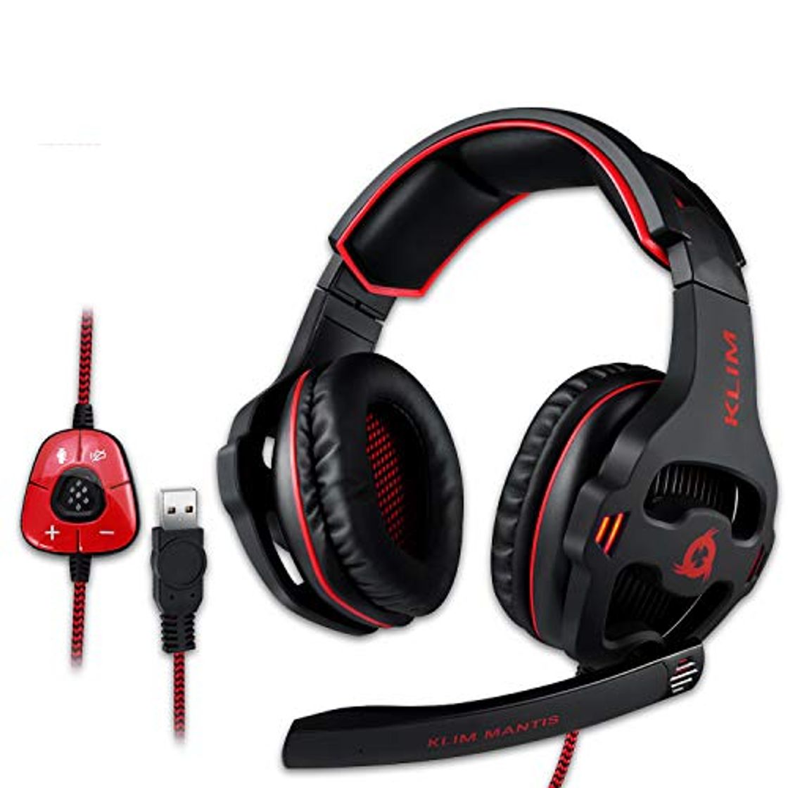 Places ⭐️ KLIM Mantis – Auriculares Gaming con Micro de Diadema – USB