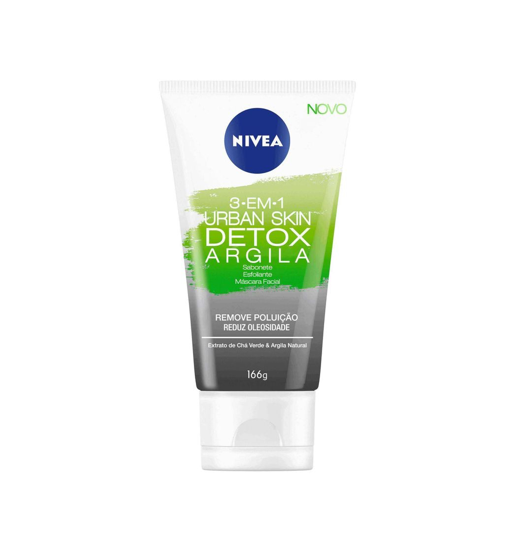 Social Máscara Facial Nivea 3 Em 1 Urban Skin Detox Argila 