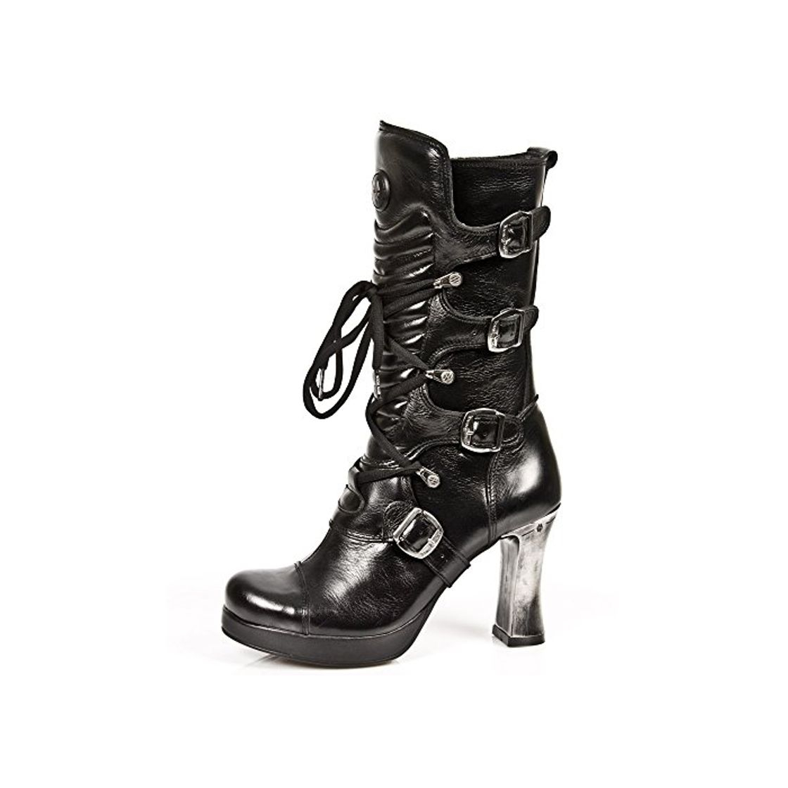 Moda New Rock Cuero Negro gótico para mujer Botas M.5815-S10