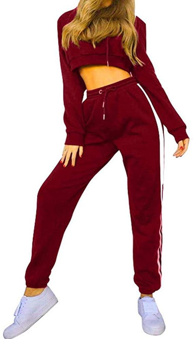 Social Mujeres 2 Piezas Traje Deportivo Colorido Pantalones Casuales Top chándal Traje de