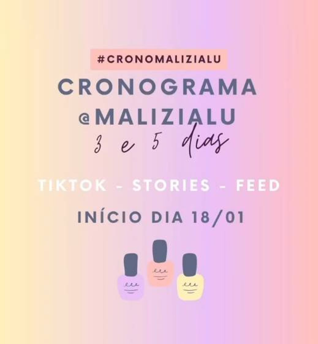 Moda Cronograma para as unhas 