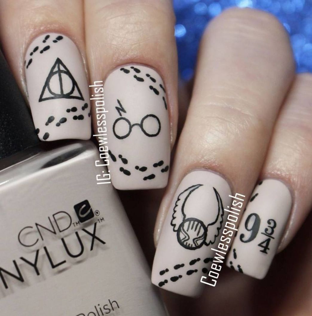 Fashion Unha simbolo harry potter 