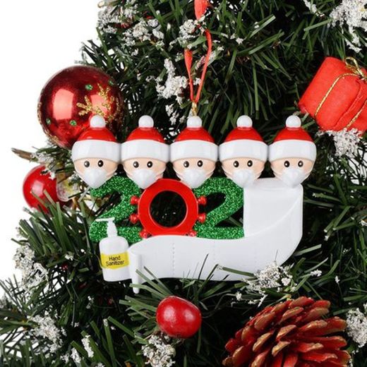 1 PCS 2020 New DIY Wishes Christmas Pendant Christmas Decora