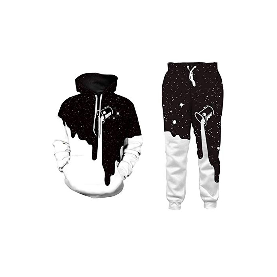 Social CháNdal Hombres OtoñO Ropa Deportiva Moda Hombres Set 2 Piezas Sudadera con