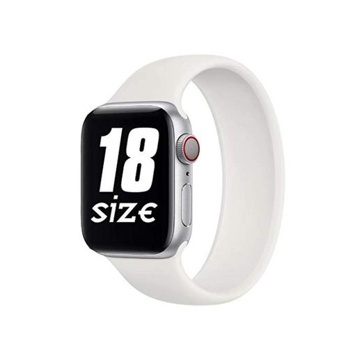 Fengyiyuda Solo Loop Correa Compatible con Apple Watch 38mm 40mm 42mm 44mm,Correa