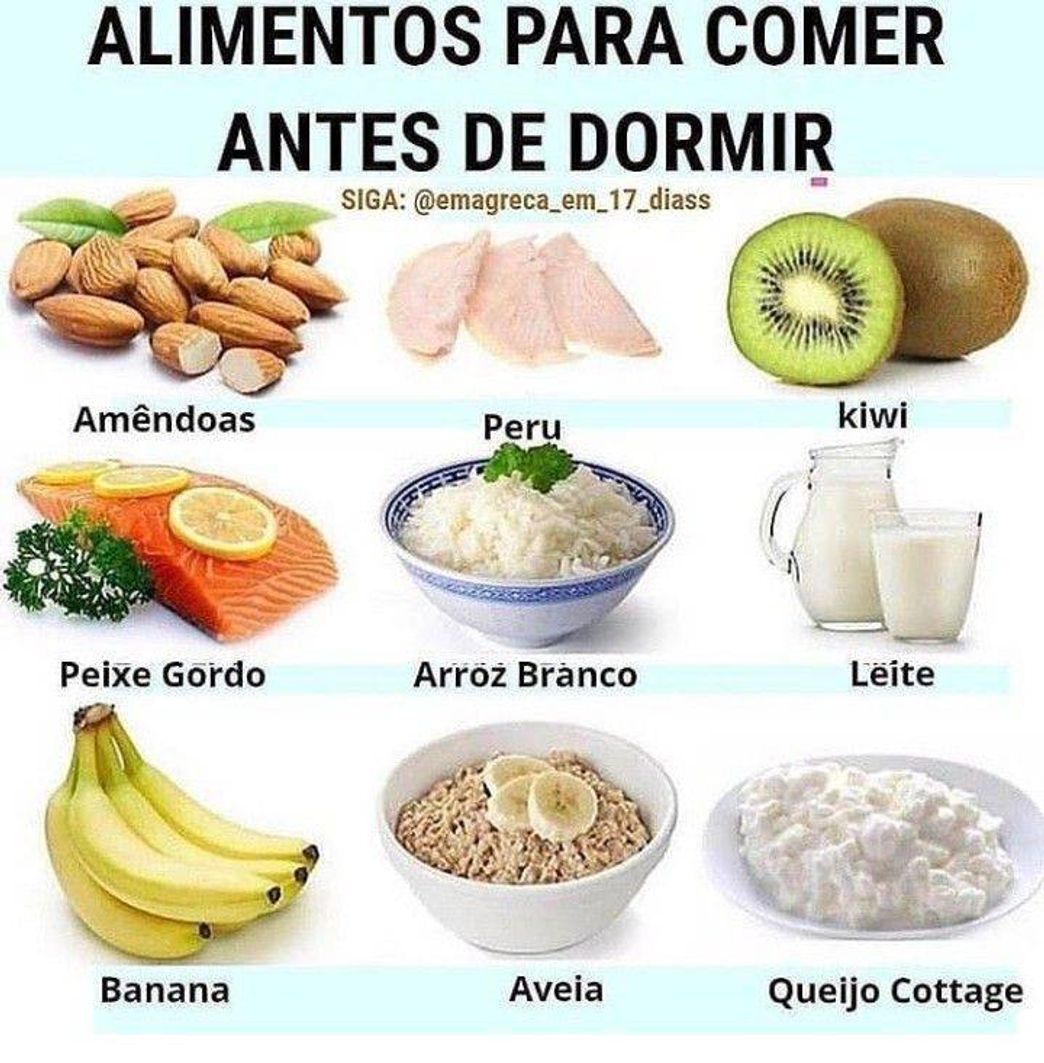 Fashion Alimentos pra comer antes de dormir