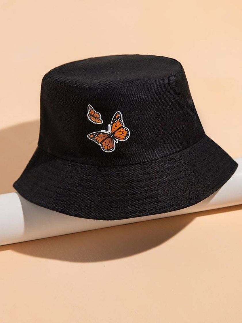 Fashion Butterfly pattern bucket hat 