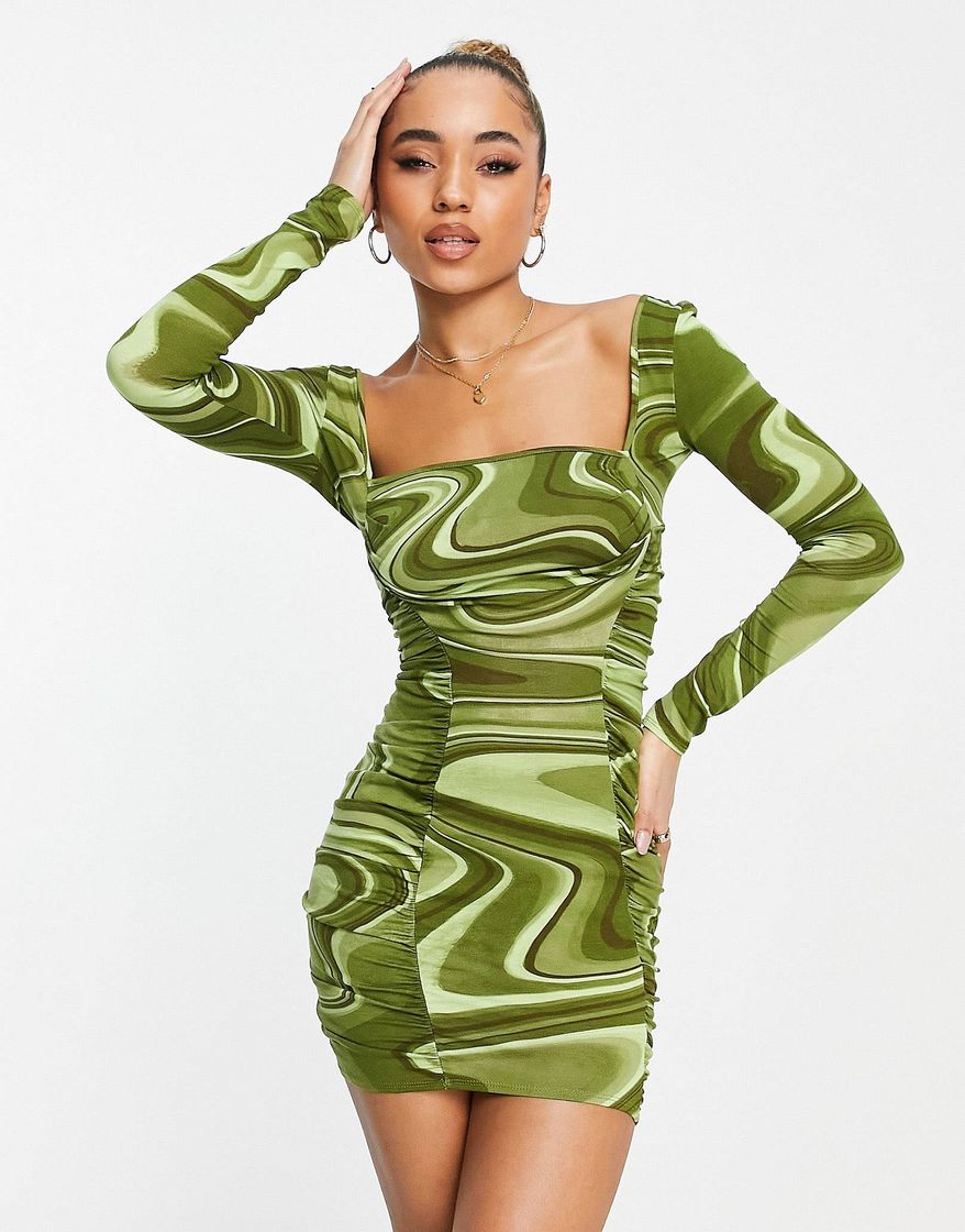 Moda Asos vestido verde