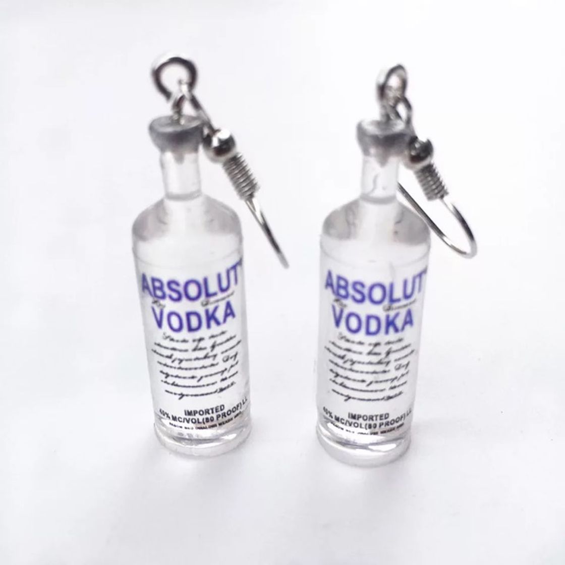 Fashion Pendientes botella de vodka