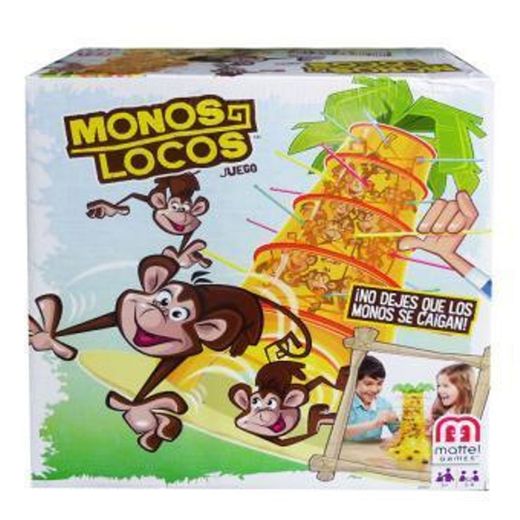 Mattel Games Monos locos, juego de mesa infantil