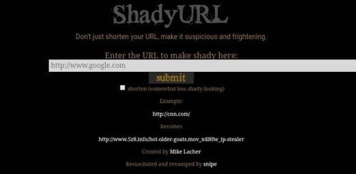 Shady url 